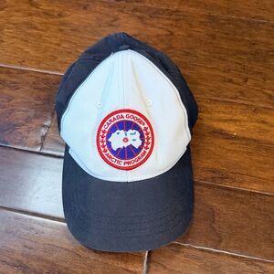 Canada Goose Black and White Logo Cap